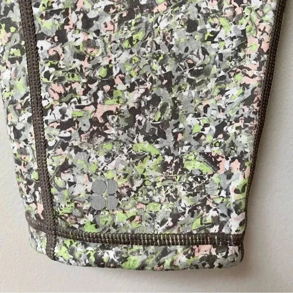 Sweaty Betty Super Sculpt 7/8 Leggings Green Alert Pebble Size Small High Rise - Picture 9 of 11